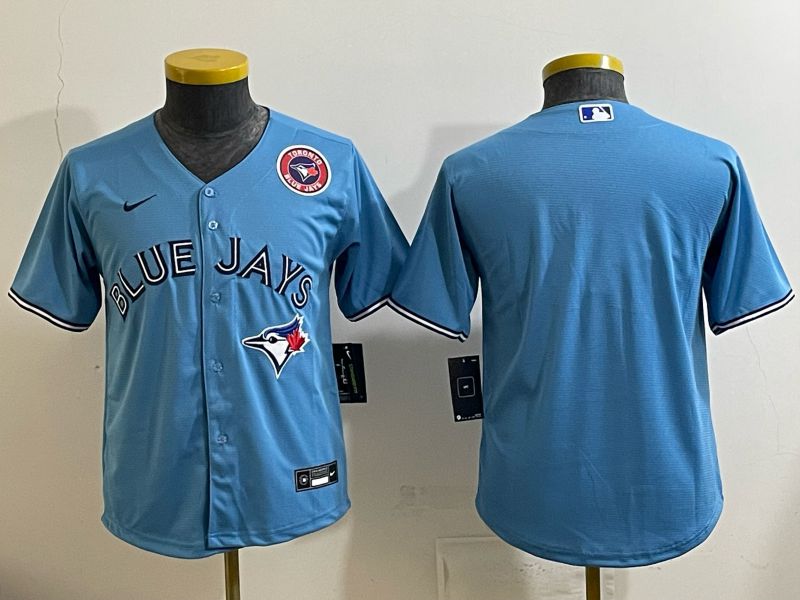 Youth 2025 Nike Toronto Blue Jays Blank Light Blue Game MLB Jersey 011->youth mlb jersey->Youth Jersey